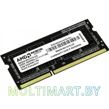 Оперативная память AMD Radeon Entertainment 4GB DDR3 SO-DIMM (R534G1601S1S-UO)